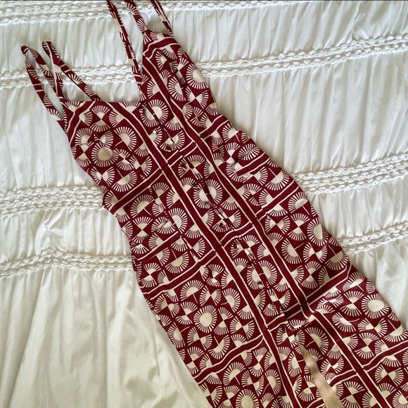 Stone Cold Fox silk midi dress size 1 - Picture 4 of 7